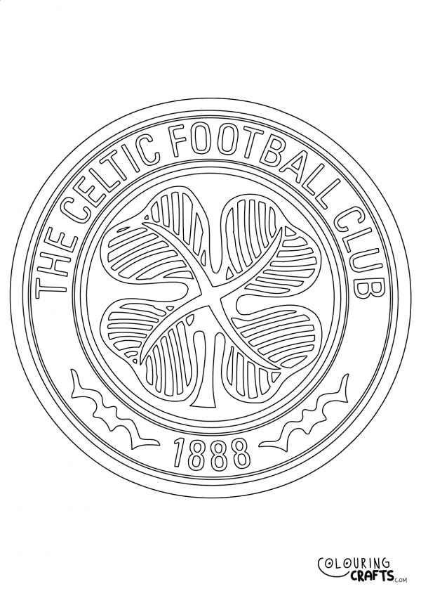 An image of the Celtic badge to print and colour for free.