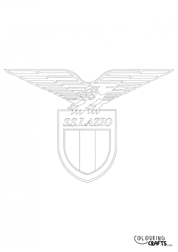 An image of the Lazio badge to print and colour for free.