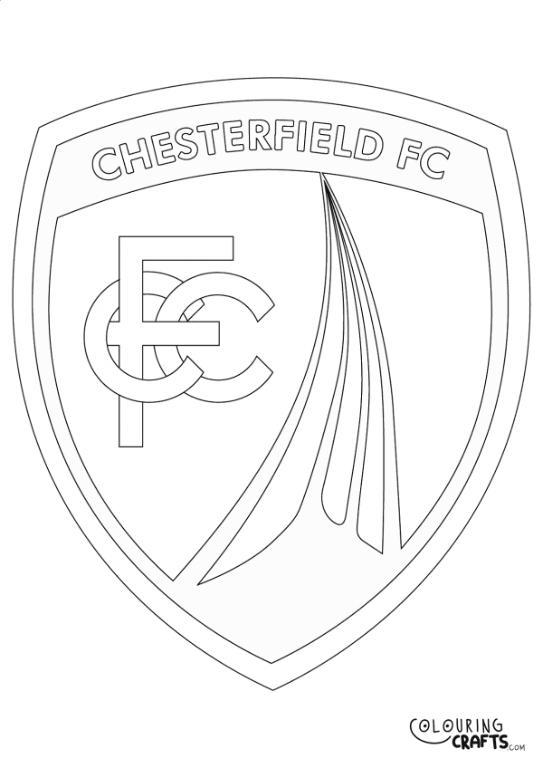 An image of the Chesterfield FC badge to print and colour for free.