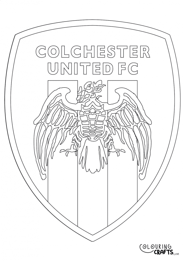 Colchester United Badge Printable Colouring Page - Colouring Crafts