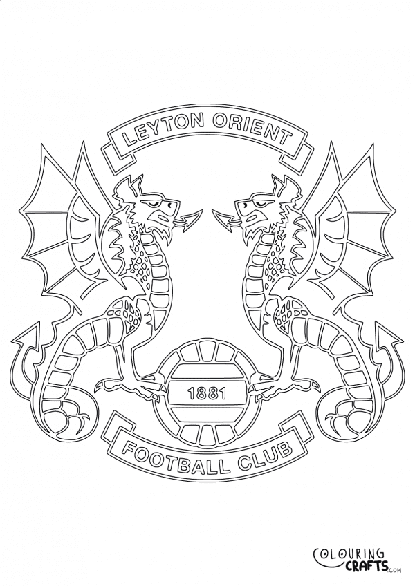 An image of the Leyton Orient badge to print and colour for free.