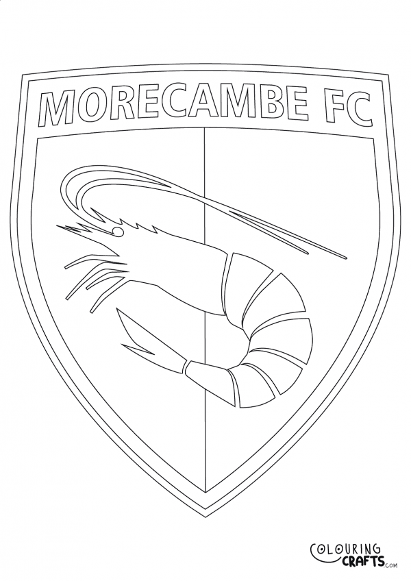 An image of the Morecambe FC badge to print and colour for free.