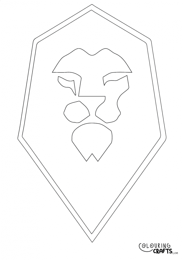 An image of the Salford City badge to print and colour for free.