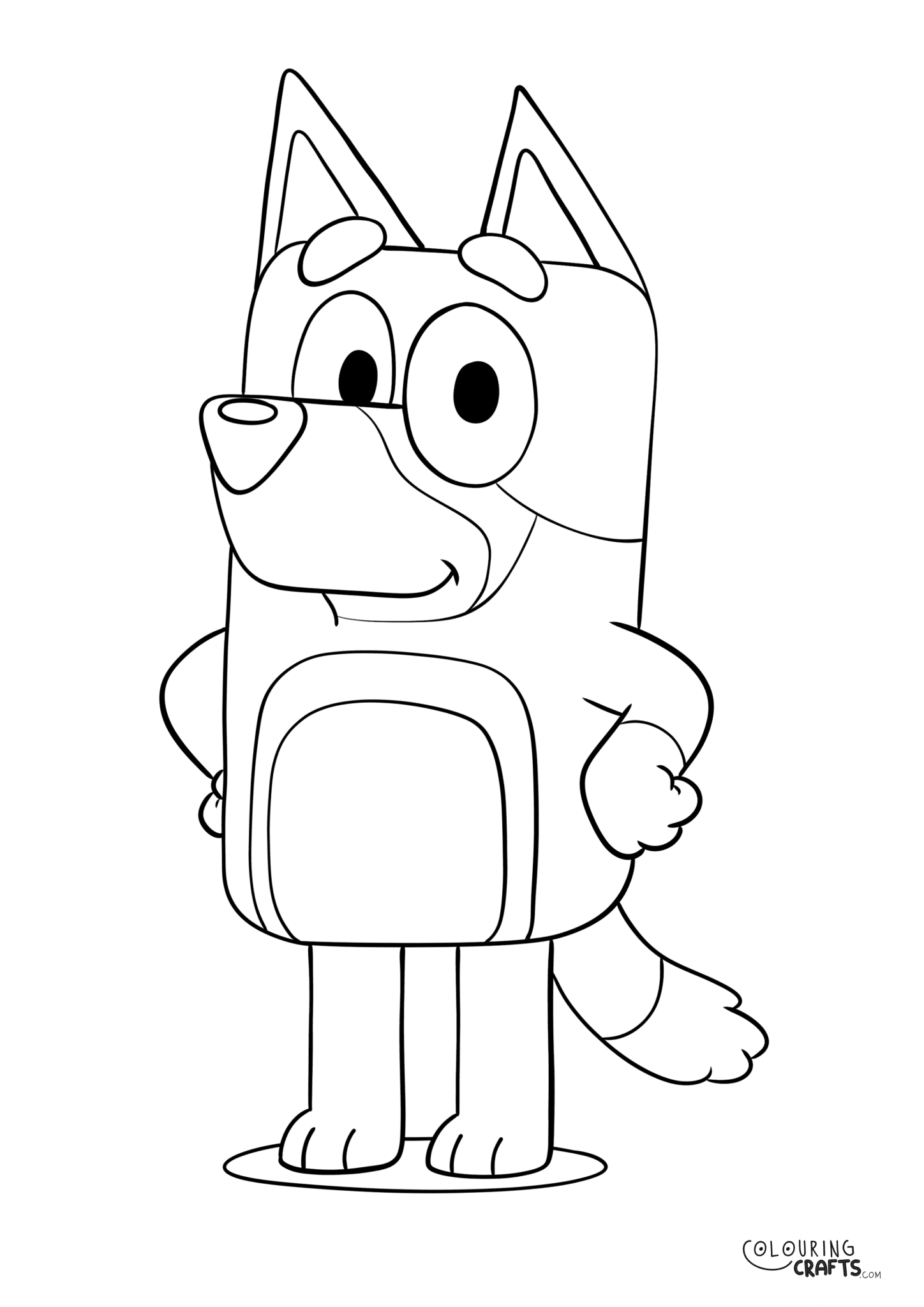 Bluey 2 Colouring Page - Colouring Crafts