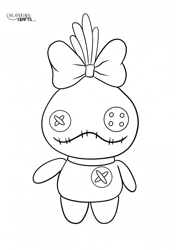A drawing Of Grump from Lilo And Stitch with a plain background to print and colour for free.