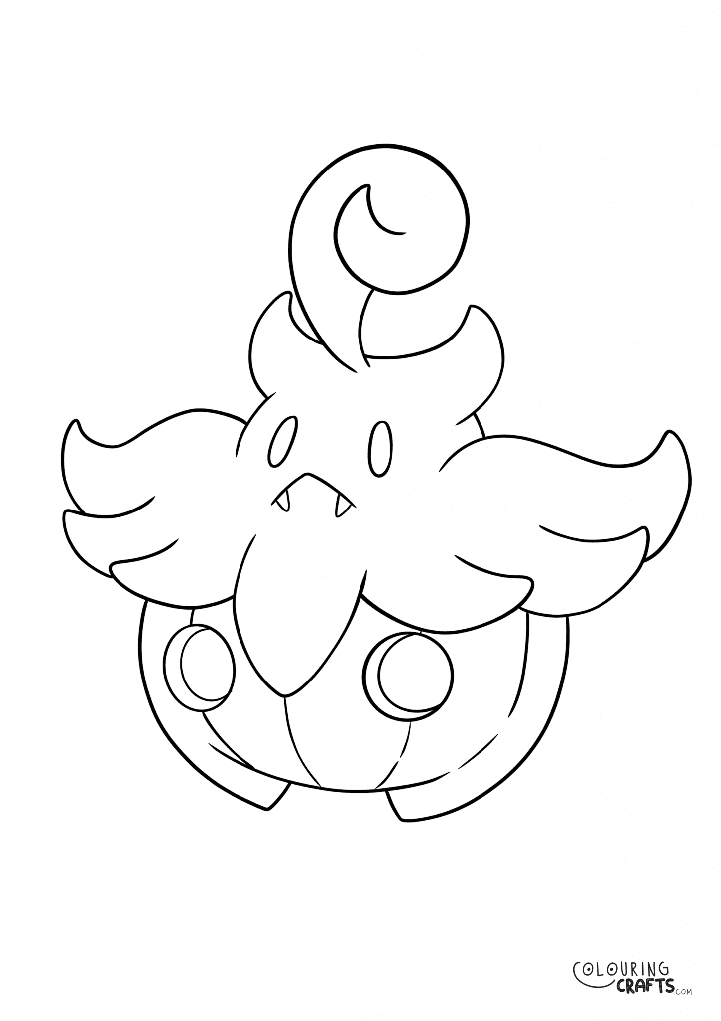 Pumpkaboo Pokemon Colouring Page Colouring Crafts