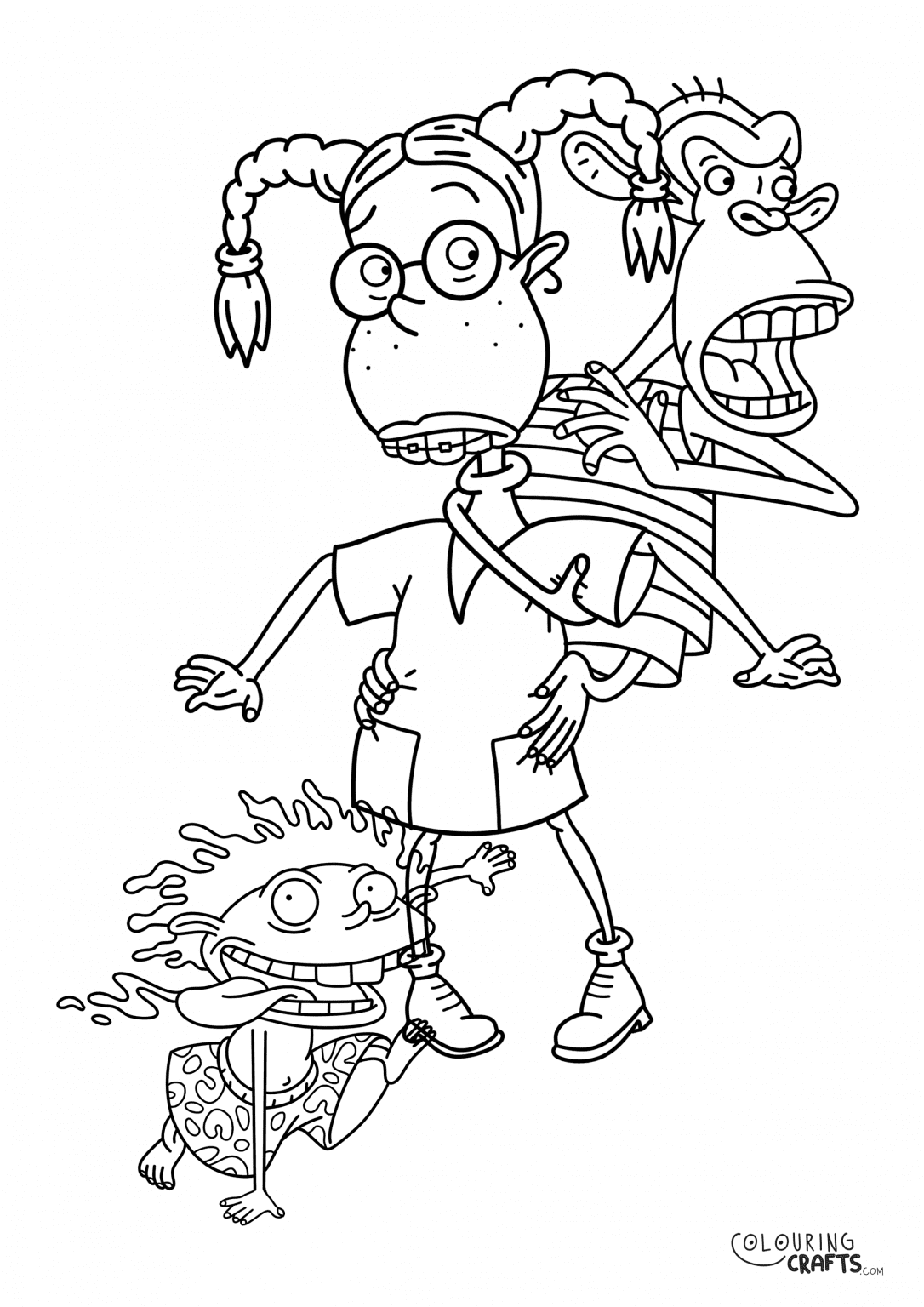 Free The Wild Thornberrys Downloadable Colouring Pages - Colouring Crafts