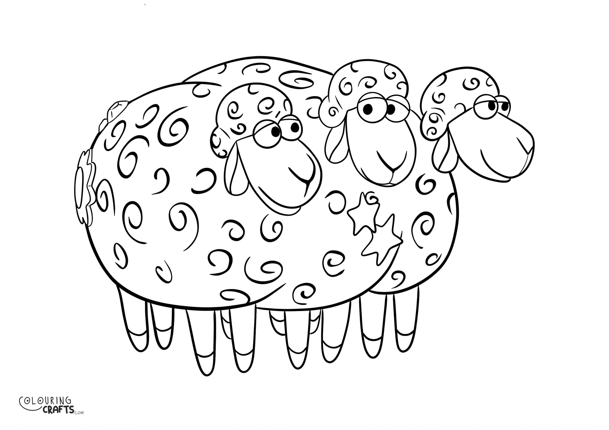 Toy Story Bo Peep Sheep Colouring Page - Colouring Crafts